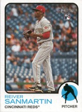2022 Topps Heritage Reiver Sanmartin #652 Cincinnati Reds