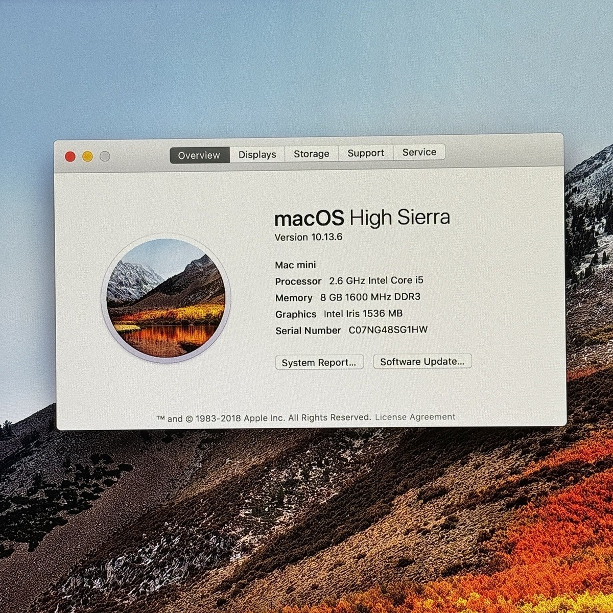 Apple Mac Mini Late 2014 (A1347) | i5-4278U 2.6GHz | 8GB RAM | 1TB