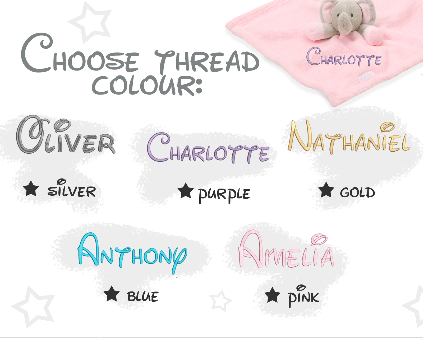 Copriletto Elefante Personalizzato Neonato Ragazzi Bambina Coperta Neonato Giocattolo Vuoto foto 3
