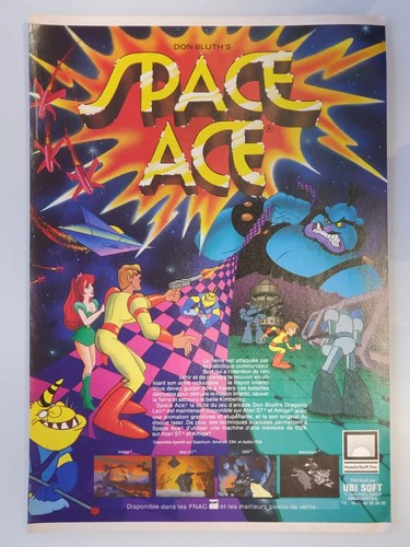 WERBUNG WERBEFLÄCHE ACE - UBISOFT - FRA - AMIGA ATARI