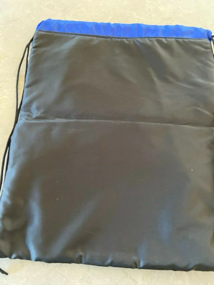 Apple Travel Bag Grey and Blue with Straps - Image 4 of 4