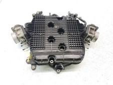 08-13 Infiniti G37 Upper Intake Manifold W/ Throttle Bodies OEM 14010-EY02A