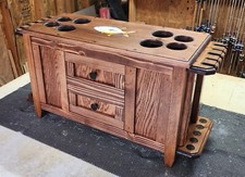 ROD & REEL CABINET with SIDE ROD RACKS fly fishing rods SALTWATER reels lures