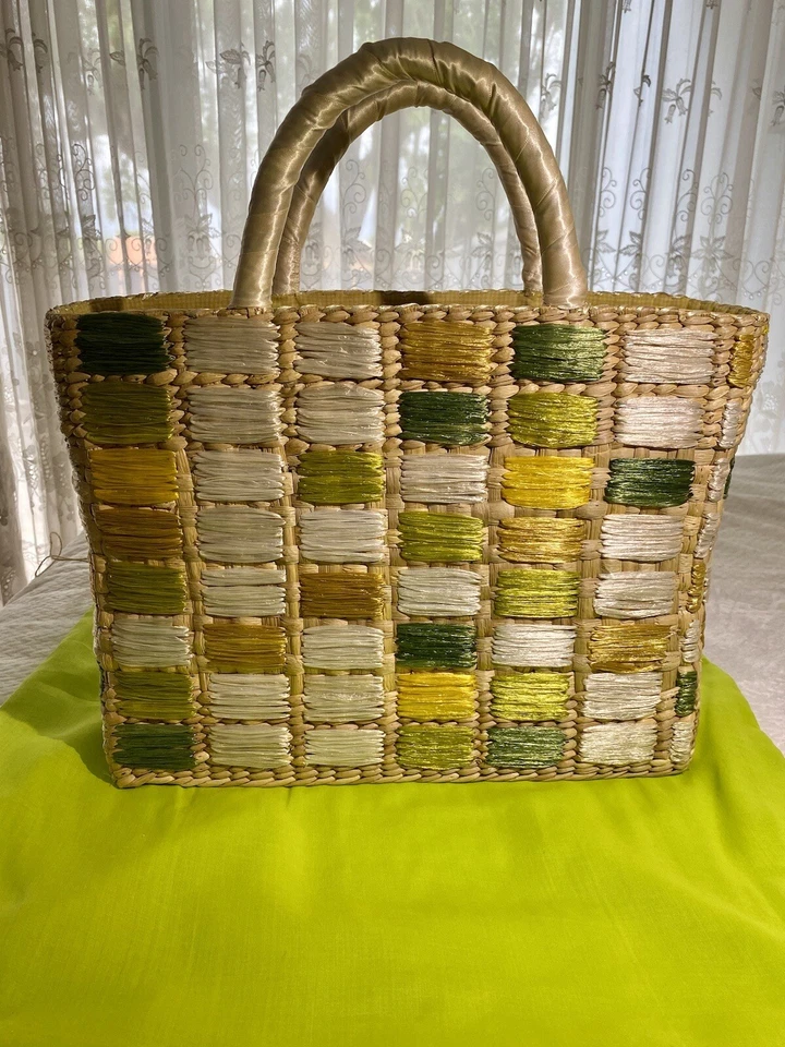 MAXX NEW YORK - Bolso de yute multicolor tejido Foto 2 de 4