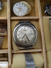 Orologio Uomo Vintage Palermo 17 Rubis con Cassa Tonneau, Data e Bracciale Maglia