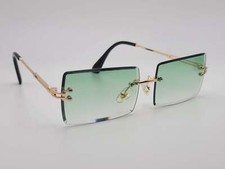 Fashion small Rectangle Unisex Luxury Sunglasses Vintage Punk Oversized