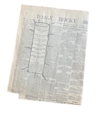 1877 Newspaper w/ Sioux Indian Narrative of Little Big Horn, Custer's Last Stand