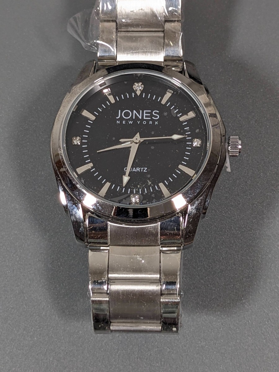 Mens Jones New York Black Dial Silver Tone Stainless Steel  display picture 3