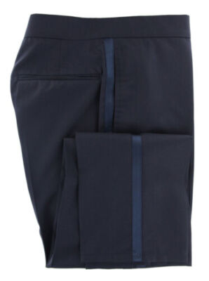Brunello Cucinelli Marineblau Solid Wollmischung Hose - Slim - 28/44 - (RE)