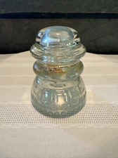 SALE!! Clear Glass Mini Insulator -SURGE -BABSON BROS CO CHICAGO  USA- BBI#21