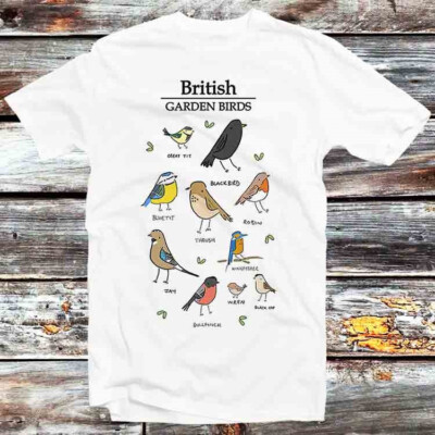 British Garden Birds Nice T#ts T-Shirt B991