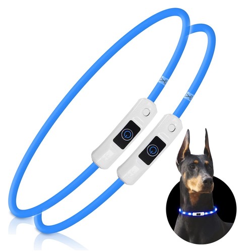 Collier Lumineux LED Odie – Multicolore, Clignotant, Pour Chien Ou Soirée, Neuf