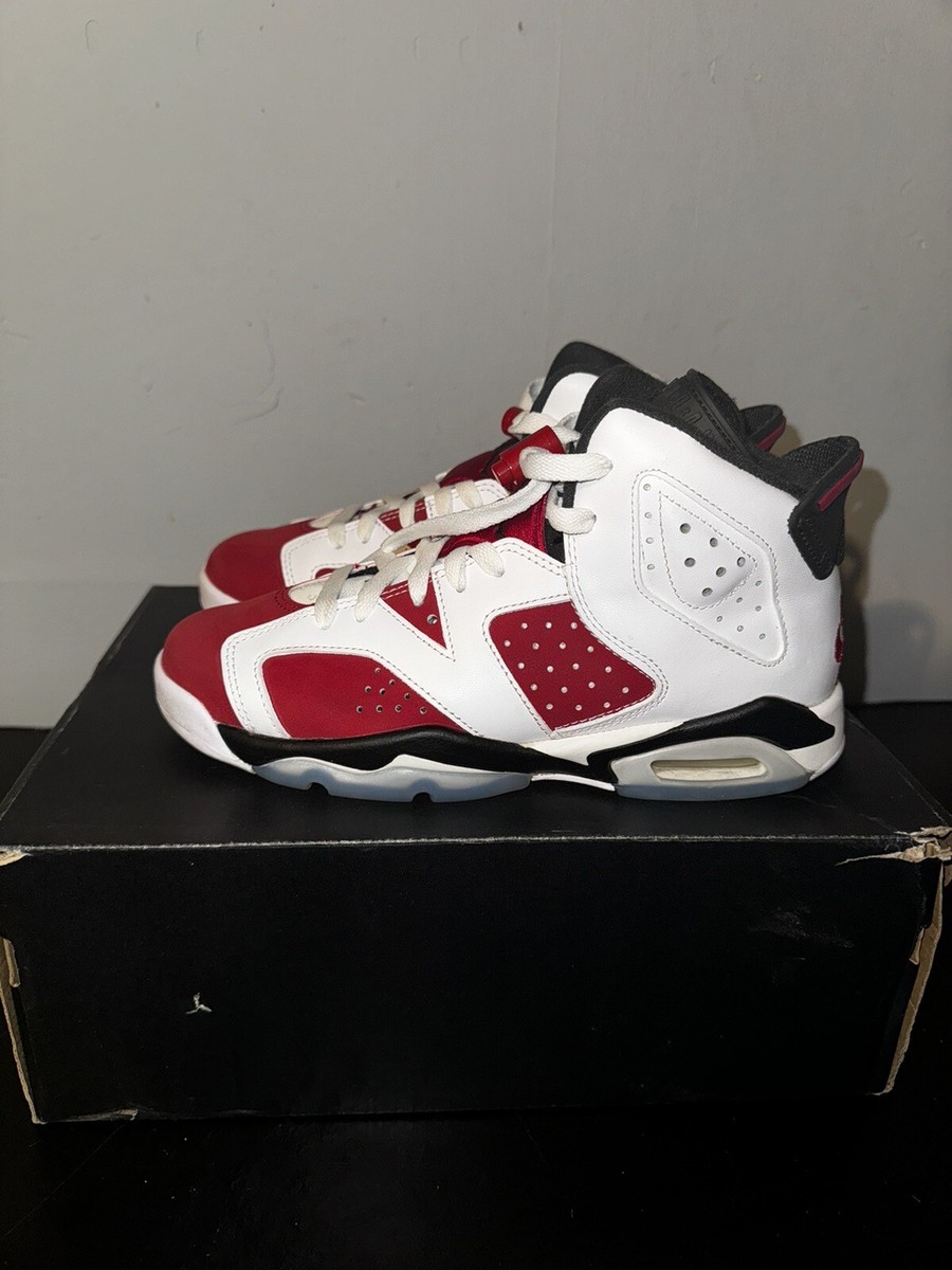 靴 Nike Air Jordan 6 gs carmine Nike Air Jordan 6 Retro 2021 Carmine (GS), Size 5Y(CLEAN USED PAIR