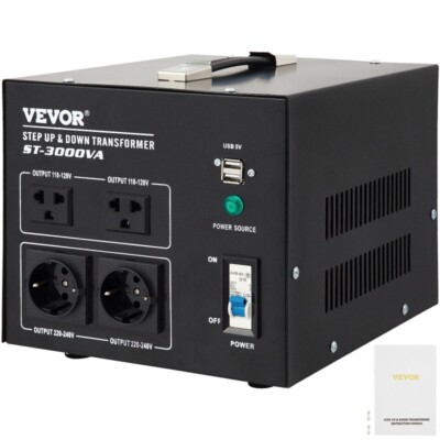 3000W Peak Voltage Converter Step Up Down Transformer 240V-110V / 110V-240V