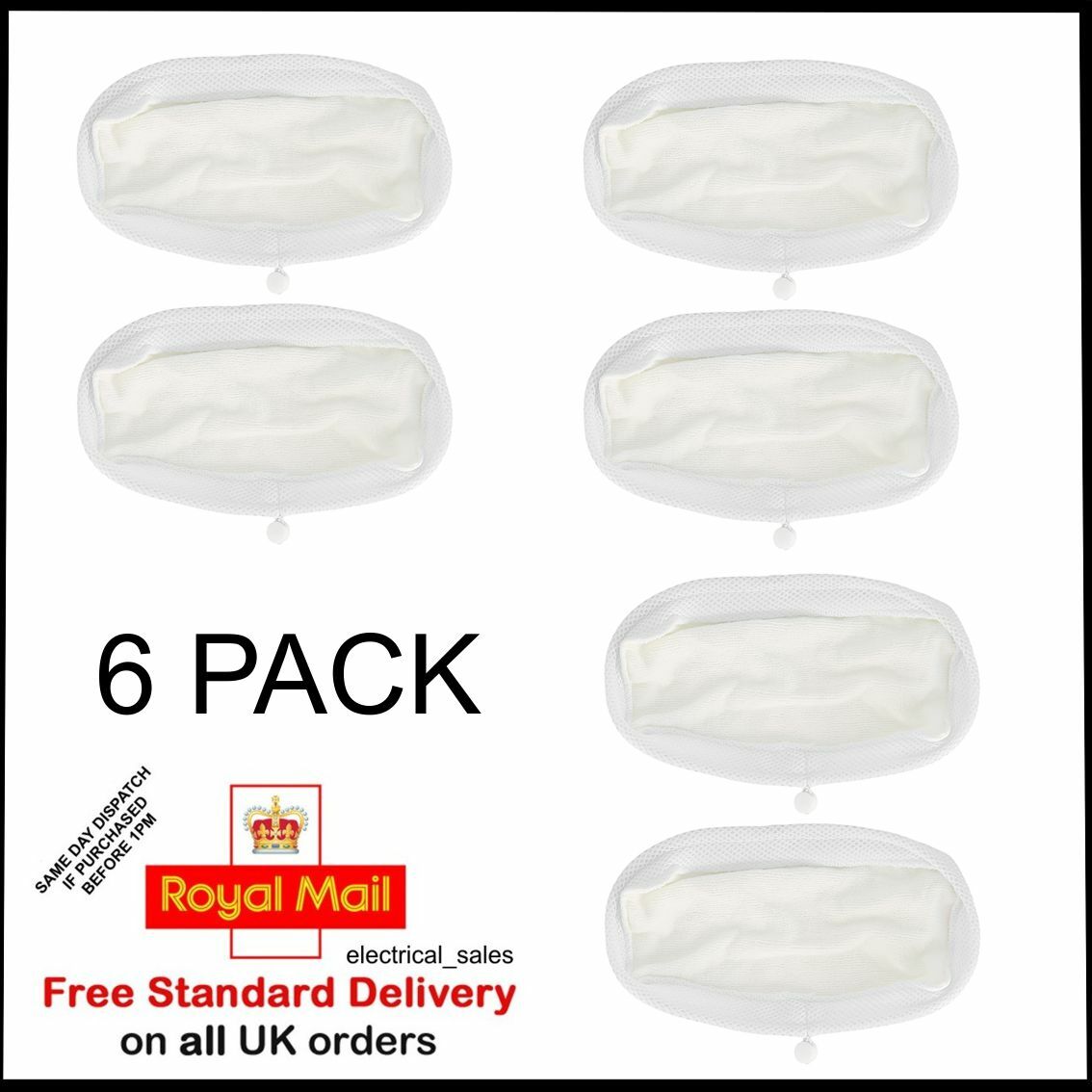 Morphy Richards 9 In 1 Steam Mop Microfibre Main Floor Cloth Pads X 6 35848