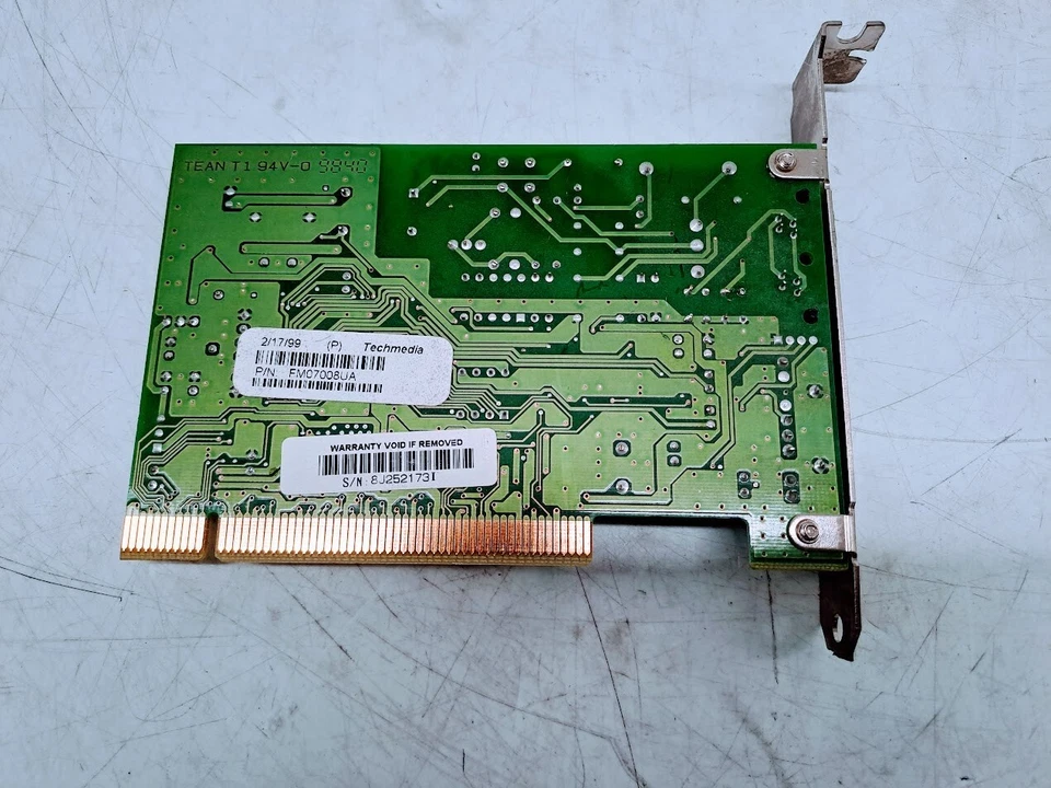 Tarjeta módem fax Motorola FM07008UA PCI Foto 3 de 3