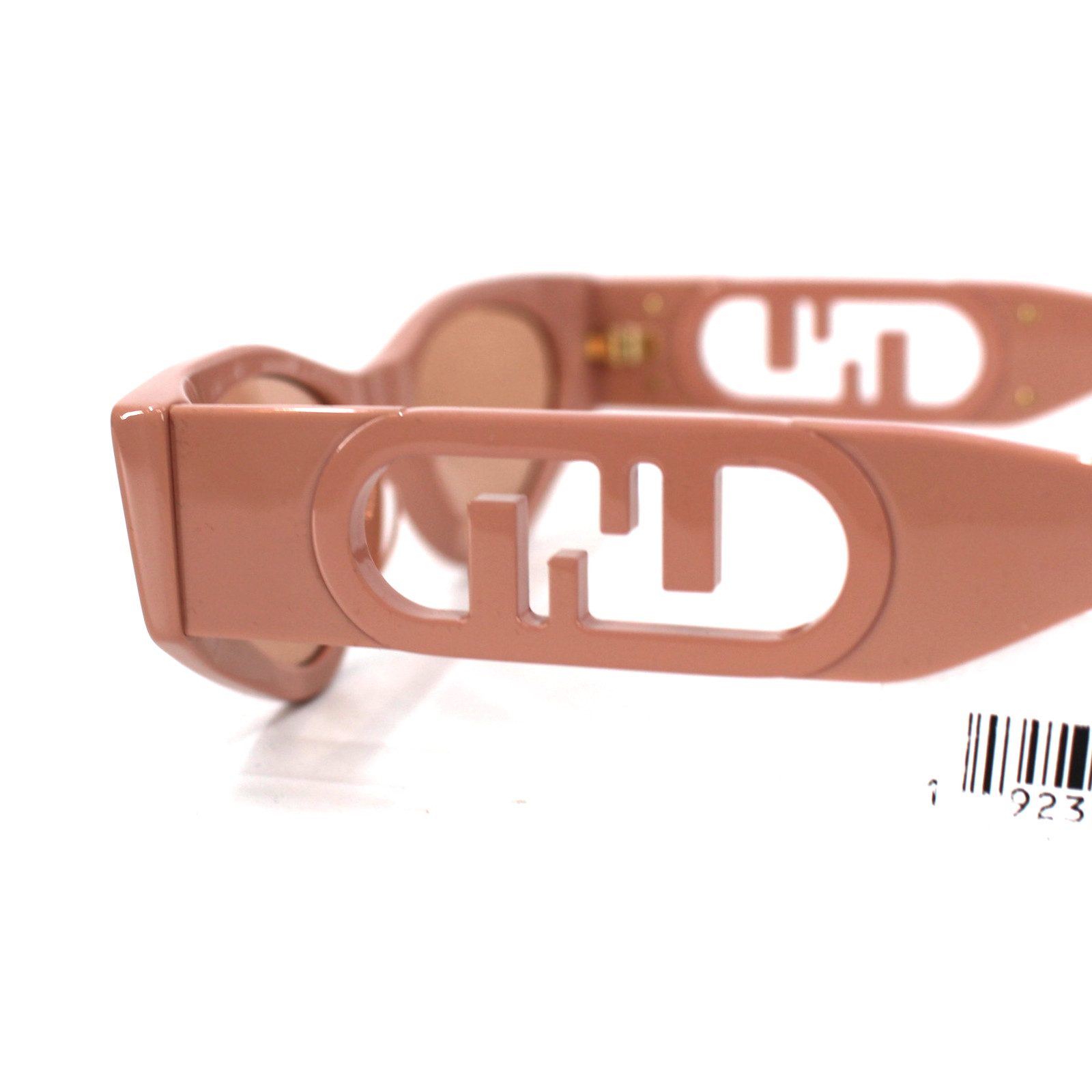 Fendi O'Lock Cat Eye Sunglasses NEW Logo FF Cut Out Neutral Pink UV Protection image 4