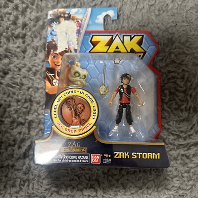 Zak Storm Zak 3-inch Action Figure With Level-Up Coin   NiP