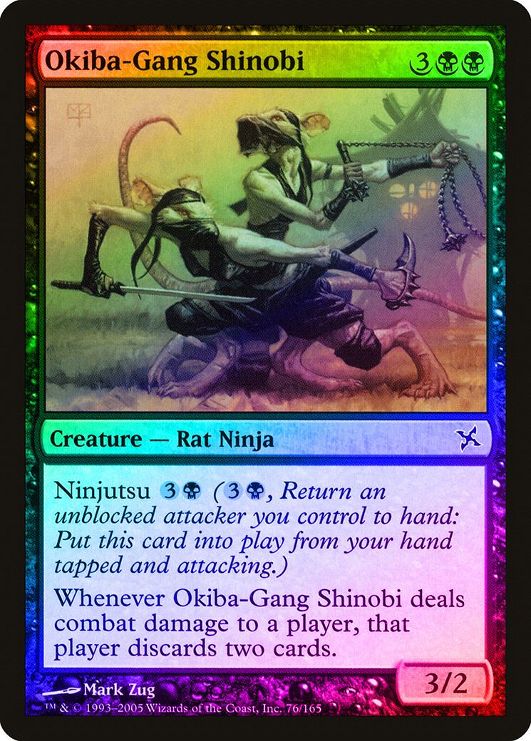 Okiba-Gang Shinobi FOIL Betrayers of Kamigawa NM Black Common CARD ABUGames