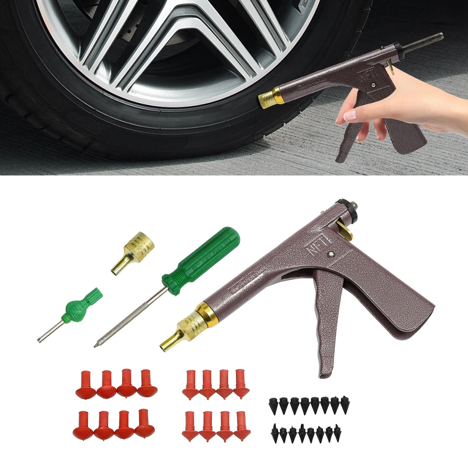 Tyre Stopper Tubeless Car Wheel Vacuum Tyre Repair Tool with Plug DHL - Image 2 of 4