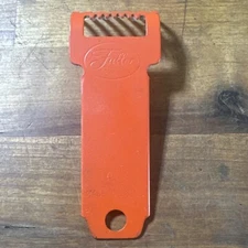 Vintage Fuller Brush Company Red Metal Brush Tool Red 4 1/4” Long Made In USA