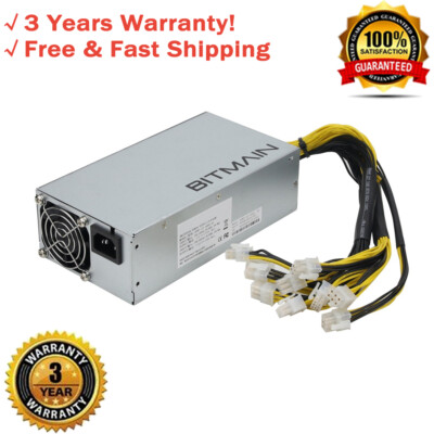 APW7 1800W Server 2U Power Supply Mining PSU For Bitmain Antminer 12V GPU