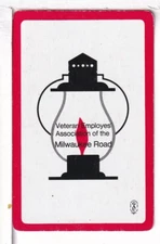 Single Railroad Playing Card "Chicago, Northwestern, CNW-19" Bollhagen Book