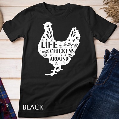 Cute Farmer Gift Idea Vintage Chicken Unisex T-shirt