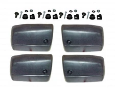 Set of 4 Bumper Ends Caps + Hardware Front & Rear for Volkswagen Vanagon (80-91)