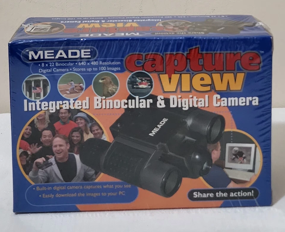 Meade CaptureView 8x22 Digital Camera Binocular,New, Sealed Box,MSRP: $79 - Image 2 of 4