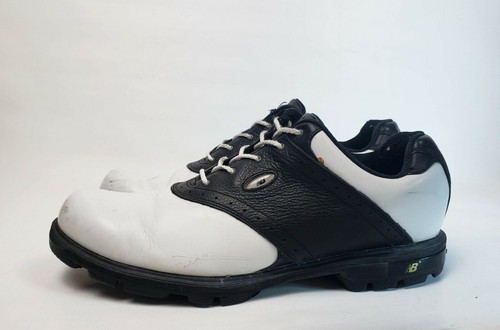 White Leather Golf Saddle Shoe Style 