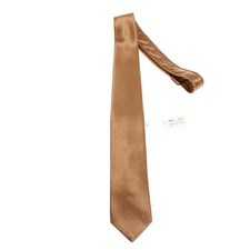 Italo Ferretti NWT Neck Tie in Brown/Black Oval Pattern 100% Silk Made in Italy