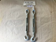 2 National Hardware HD Galvanized 1/2" x 6" Hook/Eye Turnbuckle 3272BC N177-501