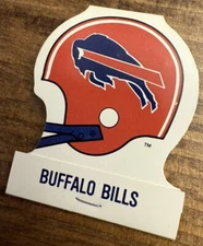 Vintage BUFFALO BILLS NFL Football Helmet Matchbook Matches NEW Unstruck RARE