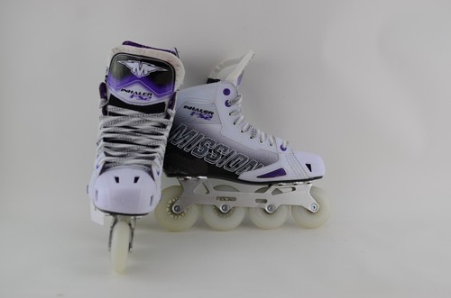 Mission Inhaler FS2 inline Hockey Skates Senior Size 8.5 Fit 2 (0612-2096)