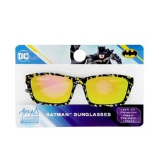Boys DC Comics Batman Camouflage Black and Yellow Sports Wrap Kids Sunglasses