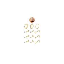 JeryWe Nose Rings for Women - 14K Gold Filled Hypoallergenic Surgical