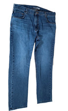 Carhartt Jeans Men 38x30 Blue Relaxed-Fit Rugged Flex Tapered Thigh Fade 104960