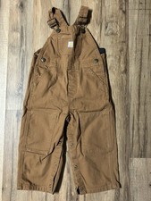 Carhartt Double Knee Canvas Bib Overalls Size 24 Months
