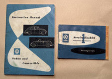 1956 Volkswagen Beetle Owners Manual Instruction Convertible Service Booklet