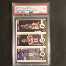 Upper Deck Collector's Choice Gold Mini Bryant/Fisher/Campbell #L1 PSA 7
