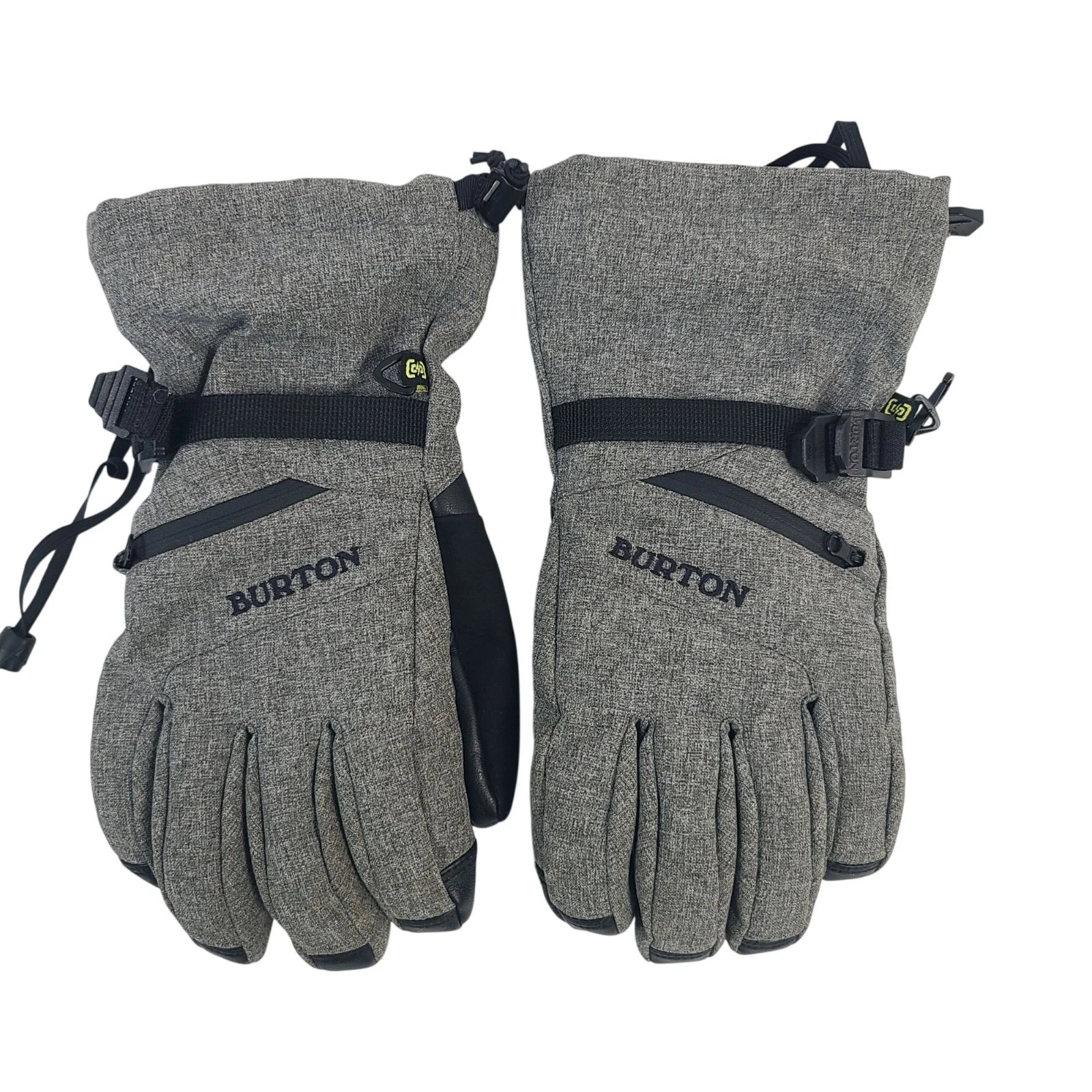 Burton Gore-Tex Snowboard Gloves Small Gray & Black Insulated Waterproof