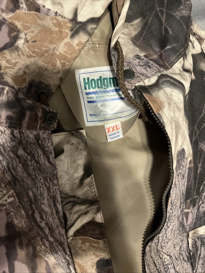 Hodgman Men Jacket 2XL Brown Mossy Oak Camo Hunting Fishing Pockets Hood - Image 2 of 4
