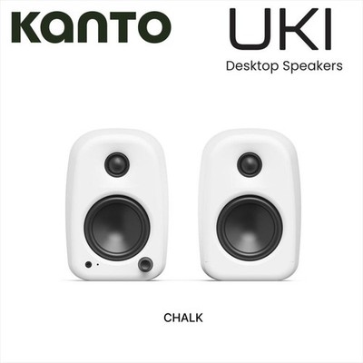 Kanto Audio UKI CHALK Compact Desktop Active Speaker USB-C Bluetooth UKIDMWC