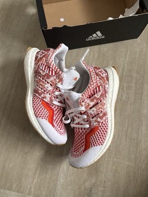 Adidas Ultraboost 5.0 DNA Gr. UK 4,5 Nature Lab Weiß Rot Laufschuhe  
