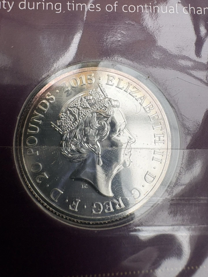 Sealed Mint Condition 2015 ‘Longest Reigning Monarch’ Fine Silver £20 Coin - Image 4 of 4