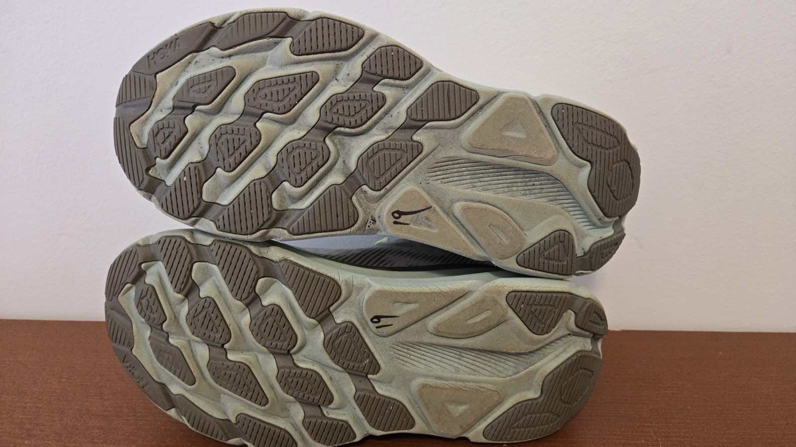 Hoka Clifton 9 GTX Slate Gray Aloe Vera Green RUNNING SHOES MENS SZ 11 D NICE!  thumbnail 10