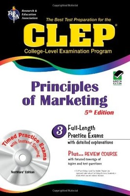 CLEP PRINCIPLES OF MARKETING W/ -ROM (CLEP TEST By James E. Finch & James VG