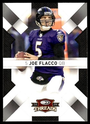 Joe Flacco 2009 Donruss Threads #8 Ravens NFL READ FREE SHIPPING AutographDen