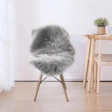Genuine Faux Sheepskin Rug New Zealand Fluffy Lambskin Rug, Natural Luxury Sheep